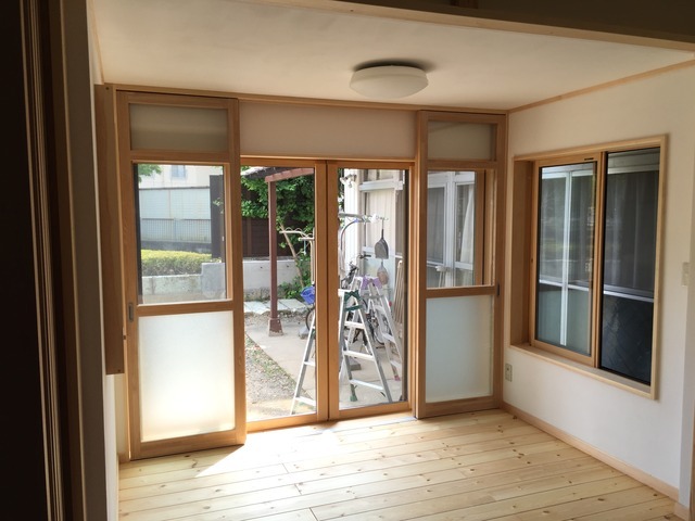 福島県郡山市で狭かった寝室を増築で広げて自然素材で仕上げたリフォーム