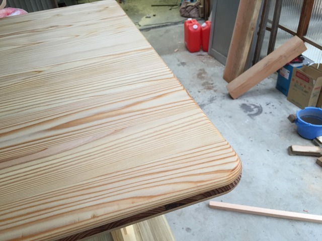 島県福島市のお家で食事用とそば打ち兼用テーブルを製作したオーダーメイド家具事例